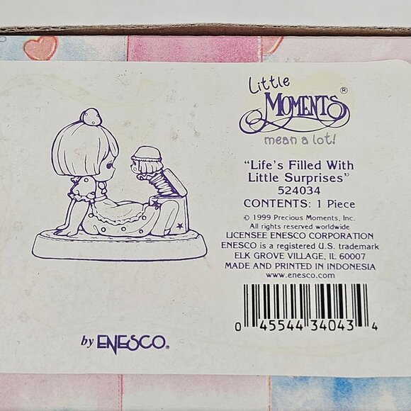 Precious Moments Figurine Lifes Filled With Little Surprises 1999 Enesco 524034 - Picture 9 of 10